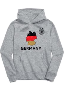 Vive La Fete Germany National Team Toddler Ash Sam Long Sleeve Hooded Sweatshirt