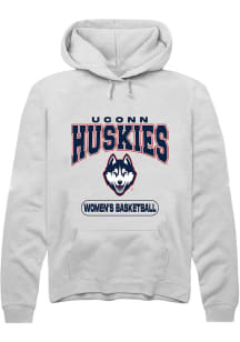 Summit Sportswear UConn Huskies Mens White Women's Basketball Long Sleeve Hoodie
