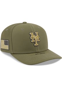 New Era New York Mets 2026 MLB Armed Forces Day 9SEVENTY Stretch Snap Split Adjustable Hat - Olive