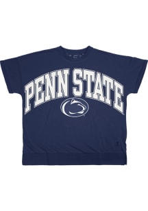 Pressbox Penn State Nittany Lions Womens Navy Blue Janise Short Sleeve T-Shirt