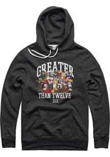 Charlie Hustle Big 12 Mens Black Greater Than 12 Long Sleeve Hoodie