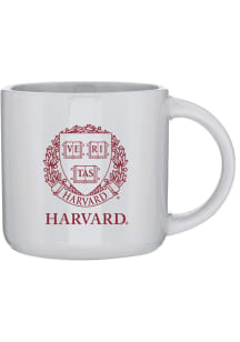 Harvard Crimson 14oz Classic Cafe Ceramic Mug - White