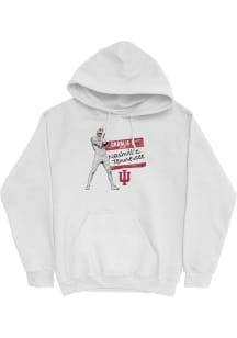 Charlie Becker Campus Ink Indiana Hoosiers Youth From Long Sleeve Player Hoodie White
