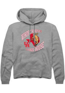 Summit Sportswear Houston Cougars Mens Grey Coog's House Long Sleeve Hoodie
