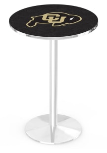 Colorado Buffaloes Chrome Round Base Pub Table