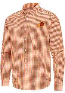 Antigua Phoenix Suns Mens Orange Ellis Long Sleeve Dress Shirt