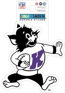 K-State Wildcats 3" Football Willie Stickers - Purple