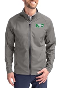 Cutter and Buck North Dakota Fighting Hawks Mens Graphite Adapt Eco Medium Weight Jacket