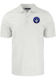 Cutter and Buck Montreal Impact White Pike Symmetry Big and Tall Polo