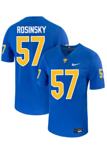 Cam Rosinsky  Nike Pitt Panthers Blue NIL Name And Number Football Jersey