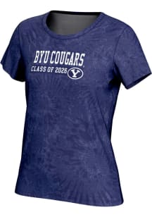 ProSphere BYU Cougars Womens Navy Blue Class of 2026 Short Sleeve T-Shirt