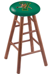 Vermont Catamounts Round Cushion Oak Pub Stool - Brown