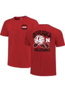 Nebraska Cornhuskers Red Volleyball Short Sleeve T Shirt