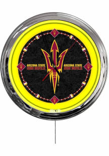 Arizona State Sun Devils Pitchfork Multi Color LED Wall Clock