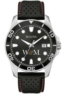 Bulova William & Mary Tribe Sport Leather Mens Watch