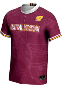 ProSphere Central Michigan Chippewas Mens Maroon Vigor Baseball Jersey