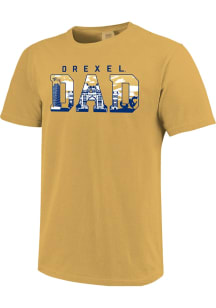 Drexel Dragons Gold Campus Fill Dad Short Sleeve T Shirt