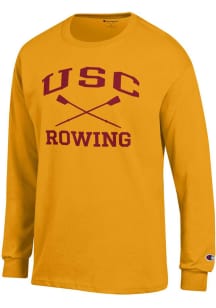 Champion USC Trojans Gold Rowing Icon Jersey Long Sleeve T Shirt