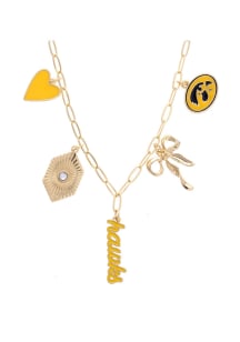 Iowa Hawkeyes Paperclip Charm Necklace