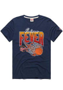 Homage Indiana Fever Navy Blue On Fire Short Sleeve Fashion T Shirt