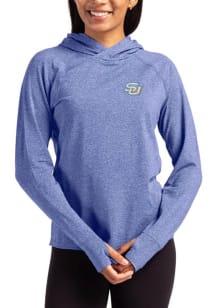 Cutter and Buck Southern University Jaguars Womens Blue Adapt Knit Hood Hooded Sweatshirt