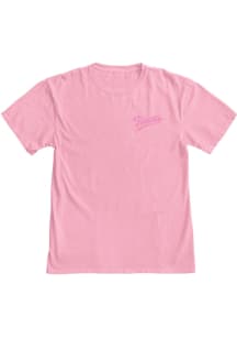 Blue 84 Kansas Womens Pink Stamp design Short Sleeve T-Shirt