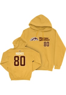 Harper Hughes Western Michigan Broncos Mens Gold NIL Sideline Player Hood