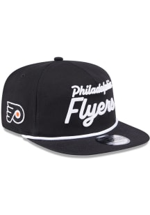 New Era Philadelphia Flyers Black Team Text Golfer Mens Snapback Hat