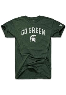 The Mitten State Michigan State Spartans Green Go Green Short Sleeve Fashion T Shirt