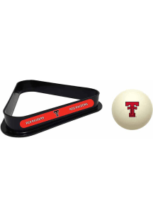 Texas Tech Red Raiders Team Logo Cue Ball Combo Billiard Ball Rack