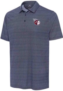 Antigua Cleveland Guardians Mens Navy Blue Mosaic Short Sleeve Polo