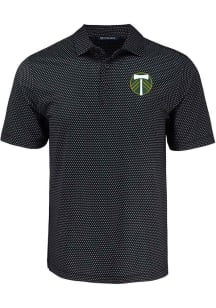 Cutter and Buck Portland Timbers Black Shadow Check Big and Tall Polo