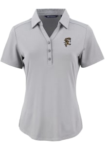 Cutter and Buck Grambling State Tigers Womens Ash Vault Forge Eco Polo Short Sleeve Polo Shirt