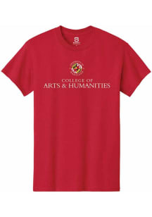 Summit Sportswear Maryland Terrapins Red College of Arts and Humanities Short Sleeve T Shirt