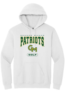 Summit Sportswear George Mason University Mens White Golf Long Sleeve Hoodie