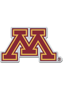 Minnesota Golden Gophers Color Chrome Free Form Car Emblem - Maroon