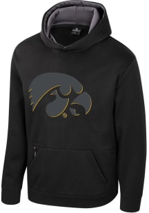 Colosseum Iowa Hawkeyes Youth Black Fridge Long Sleeve Hoodie