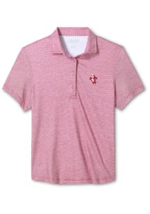 Johnnie O Indiana Hoosiers Womens Crimson Maxine Short Sleeve Polo Shirt