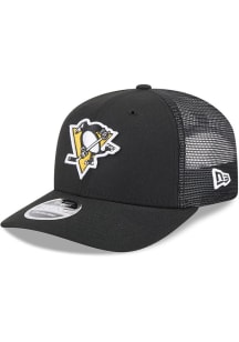 New Era Pittsburgh Penguins Evergreen Stretch 9SEVENTY Adjustable Hat - Black