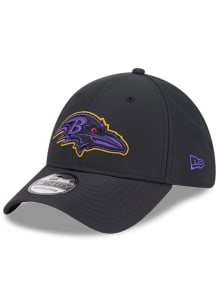 New Era Baltimore Ravens Mens Black Night 39THIRTY Flex Hat