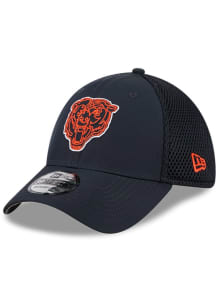 New Era Chicago Bears Navy Blue Outline 39THIRTY Youth Flex Hat