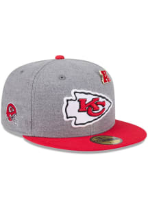 New Era Kansas City Chiefs Mens Red 2T PIN 59FIFTY Fitted Hat