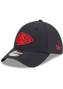 New Era Kansas City Chiefs Mens Black Night 39THIRTY Flex Hat