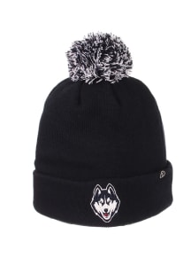 Zephyr UConn Huskies Navy Blue Pom Knit Mens Knit Hat