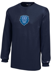 Champion Columbia College Cougars Youth Navy Blue Core Long Sleeve T-Shirt