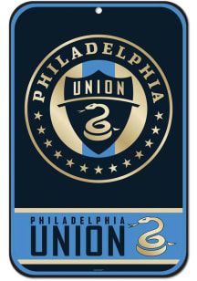 Philadelphia Union Plastic 11X17 Sign - Navy Blue