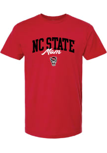 Summit Sportswear NC State Wolfpack Womens Red Mom Short Sleeve T-Shirt