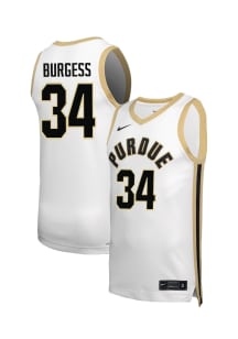 Raleigh Burgess  Nike Purdue Boilermakers White NIL Name And Number Jersey