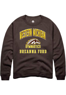 Breanna Ford Western Michigan Broncos Mens Brown NIL Arch Logo Player Crew
