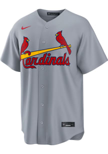 St Louis Cardinals Mens Nike Replica Road Jersey - Grey